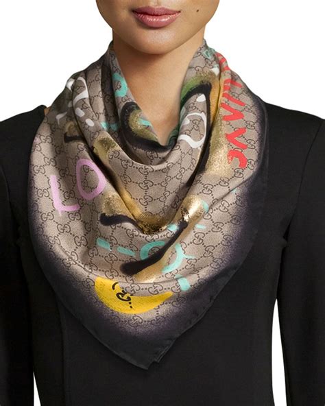 gucci link silk top|gucci silk scarves for women.